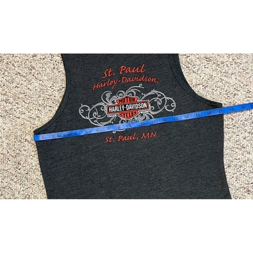 ๐ โซ (3) Harley Davidson HD Women's Tank Top Medium Lot Biker AOP Back Graphic - Picture 9 of 16